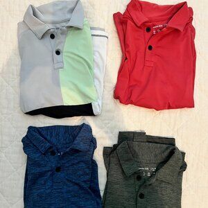 abercrombie kids Polos (4) - Red, Green, Blue, MULTI Boys 9/10